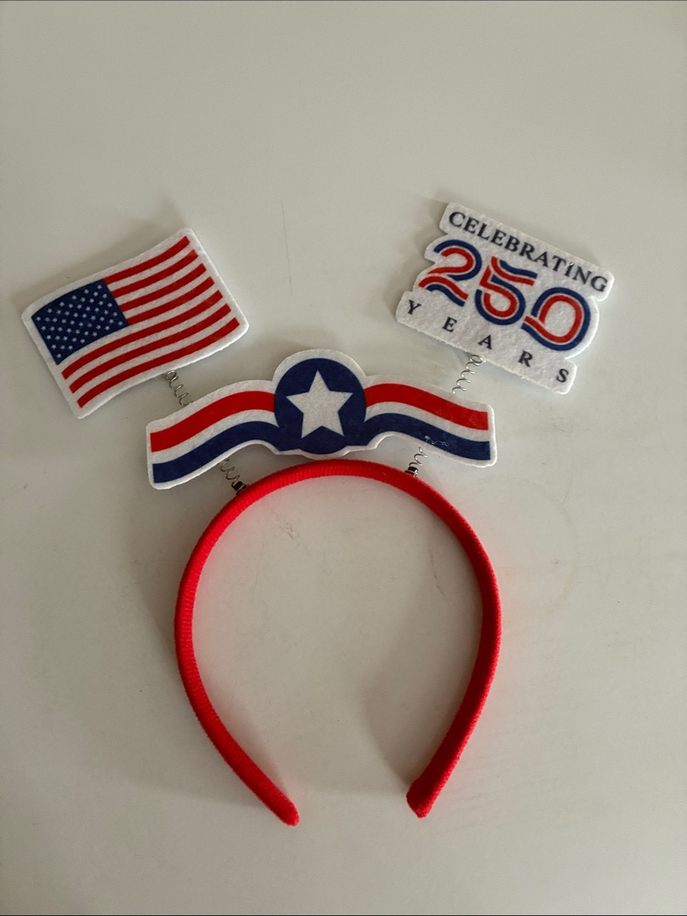 Patrons of Peace Patriotic Red, White & Blue Headband - 250 Years Celebration